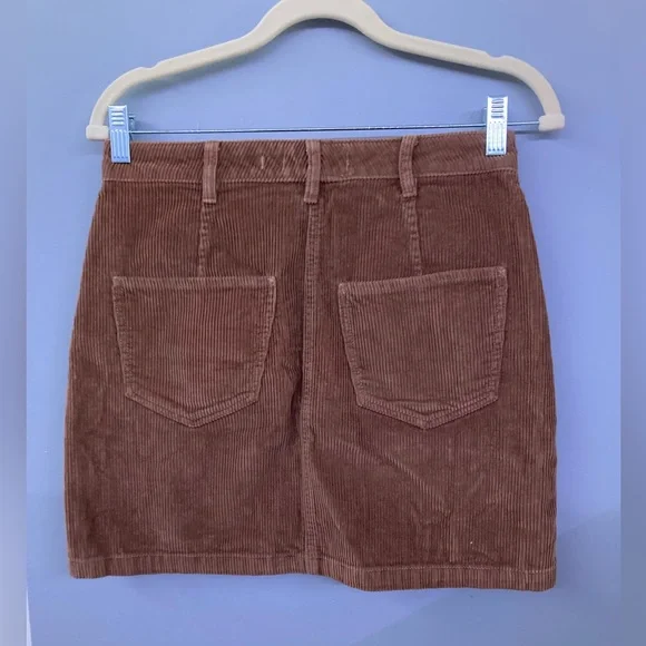 Hollister Ultra High-Rise Brown Corduroy Skirt - Picture 3 of 7